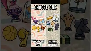 Choose One Downtown Loft Vs Modern Mansion #tocalifeworld #tocaboca #shorts