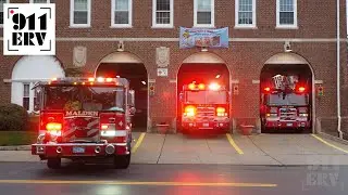 Malden Fire Trucks Responding | Engine 2, Ladder 1, and Engine 1