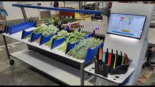 Station de Travail, concevoir des bouquets vrillés, harmonieux, grâce au logiciel programmé.