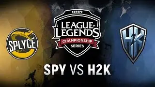 SPY vs. H2K - Week 8 Day 2 | EU LCS Spring Split |  Splyce vs. H2k-Gaming (2018)