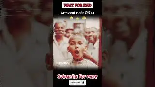 Barber : Army cut on ✂️🤣😭🤣#funny #funnyvideo #pov