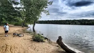 Summer morning Bike Ride at Hempstead Lake State Park