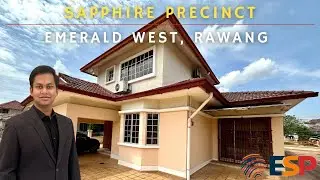 For Sale RM965k - Sapphire Precinct Emerald West, Rawang | 1.5-Sty Bungalow - Freehold; Nearby Lake