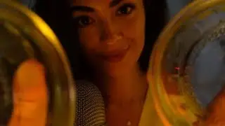Tingly Glass Sounds| Tapping Textured Glass For Relaxation | ASMR