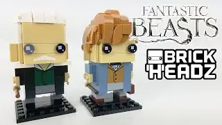 LEGO BrickHeadz Review: 41631 Newt Scamander & Gellert Grindelwald (2018 Set) Fantastic Beasts!