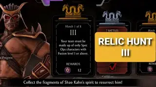 MK mobile. Relic Hunt III completion and rewards. Shao Kahn.