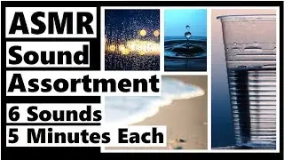 ASMR Sound Clip Assortment - Splashing Water, Birds, Plastic Crinkles, Waves, Rain, Energy Chime