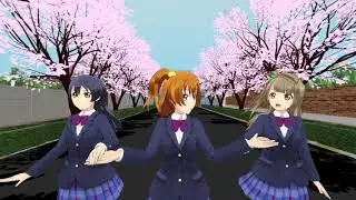 VR180 4k MMD 스스메 투모로우 (카메라 모션 없음)