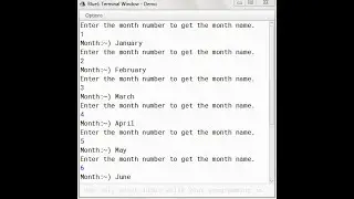 WAP In Java To Enter The Number Of A Month And Get The Month Name
