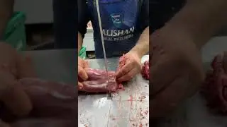 Lamb Back Chops Cut on Band Saw