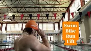 Full Day of Training: Swim, Bike, Run, Lift, Stretch