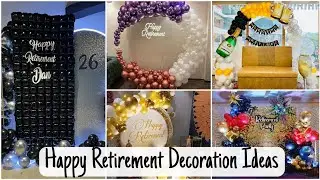 retirement decoration ideas|happy retirement backdrop ideas|retirement stage decoration ideas