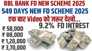 RBL Bank Fixed deposit interest rates|| Get upto 8.50% interest rates 2025 | rbl bank fd rates 2025