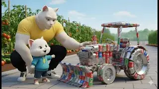 Poor Kitten&rsquo;s Farm Tractor Made From Cans Was Mocked &mdash; The Ending Will Make You Cry | Cat Story