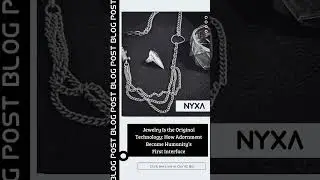 #FutureArtifacts #HistoricalInspiration #ArtisanCraftsmanship #JewelryStories #NYXA