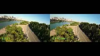 DJI O3 rocksteady vs. Action 2 rocksteady - which do you prefer? 8k wide side by side comparison