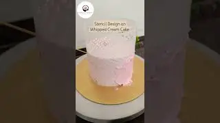 Tutorial on Stencil Cake design #shorts #cakedecorating