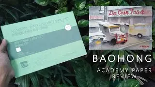 Baohong Academy Watercolor paper + Sample painting