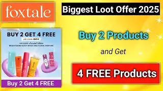 Foxtale Big Loot ll Foxtale Sale l Nykaa coupon code 2025 l nykaa coupon code l nykaa offers today