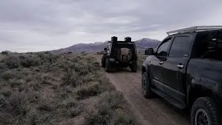 Jeep Wrangler & Toyota Tundra In Utah's West Desert