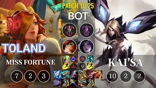 SB TolanD Miss Fortune vs Kai'Sa Bot - KR Patch 10.25