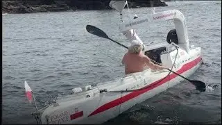 Polish grandpa conquers Atlantic again in third kayak odyssey