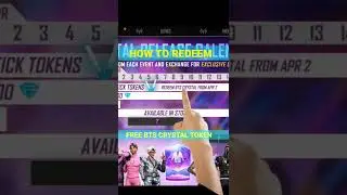 How To Collect free BTS Crystal Token | nef rakesh#shorts #freefire