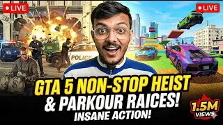 GTA 5 live non stop heist and parkour races 23/365  #gta5 #gta #gtaonline #grandtheftauto