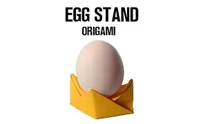 How to make paper egg stand with origami