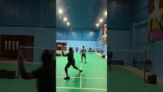 Mind-blowing Forehand Deceptive Cross Net Trickshot☺️🔥🏸 #badminton #shorts #viral  #tricks