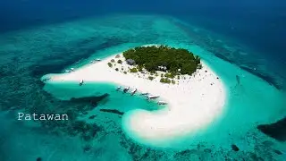 Patawan, Balabac, Philippines 2024 - Lo-Fi laid back music landscape travel 4K drone video