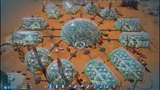 Surviving Mars Connect 12 Small Domes to Mega Dome