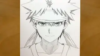 Anime drawing | How to draw Soma Yukihira from Shokugeki no Soma | step by step | Draw anime