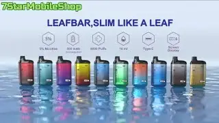 LeafBar Gold 8000 Puff Disposable Vape With including 5% nicotine strength, a 500mAh battery