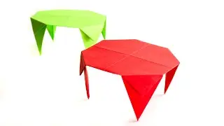 How to make a paper Table - Easy Origami Table