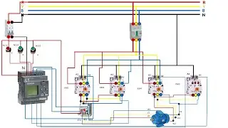 Industrial Automation Project: Star-Delta with Forward/Reverse using PLC | Full Wiring Diagram