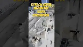 Stone Temple Construction CNC Router Machine..#stoneart #stonecarving #stonetemple