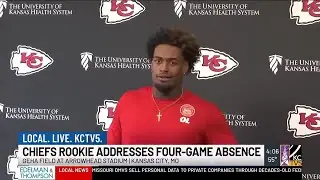 Chiefs' Josh Simmons speaks as Kansas City looks to rebound against the Colts