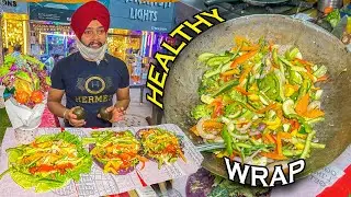 Master Chef Sardar Ji Selling Healthy Fresh Avocado Vegetable Wrap Making In Delhi Rs. 199/- Only