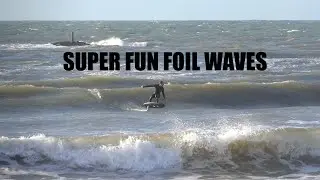Super Fun Surf Foil Session - Average Conditions for Surfing...But Great for Foiling