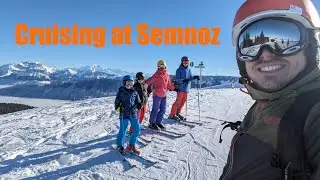 Family Skiing at Annecy Semnoz