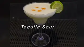 Tequila Sour Classic Cocktail 🍹#cocktail #cockatiel #bartender #alcohol #mocktail #myanmar #bar