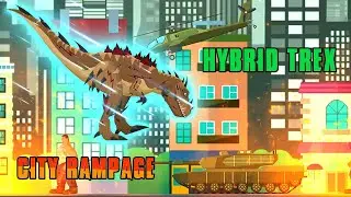 Hybrid T-Rex: City Rampage 🏬🐲 Gameplay - Dinosaur Simulator