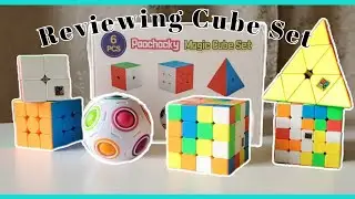 Reviewing|Pachock 6 Pack Speed Cube Set, Smooth Magic Cube + Face Reavel!