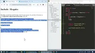 PHP - Include - Require | PHP basics | Programming in PHP