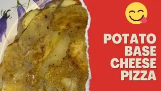 Super crispy !! Potato base cheese pizza🤤 , You Must Try This Delicious Dish !! ☺️
