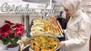 أجواء شتوية في يوم عاصف . عجينة ناجحة 100%100 كأنها بيتزا جاهزة😱5️⃣ انواع معجنات. زيارة الاصدقاء🌺