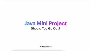 Java for Beginners | Mini Project | Learn Java Programming Easily