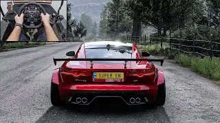 2015 Jaguar F Type R OFF ROADING  | Forza Horizon 5 | |Steering Wheel gameplay