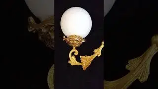 Бра антикварное старинное 19 век бронза позолота #antiquelamp #vintagelamp